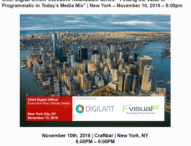 Chief Digital Officer Executive Roundtable Series: “Finding the Value of Programmatic in Today’s Media Mix” | New York – November 10, 2016 – 6:00pm